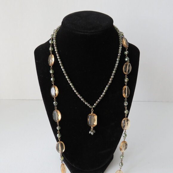 LC Jewelry Set 2 Necklaces and Earrings Women’s Matching Vintage Jewelry Set - Picture 3 of 11
